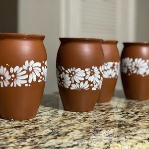 8 pack of 12 oz hand painted cups